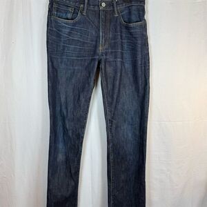 Gap 1969 Straight Fit Jeans Mens Size Blue 5-Pocket  30 x 34 Preowned